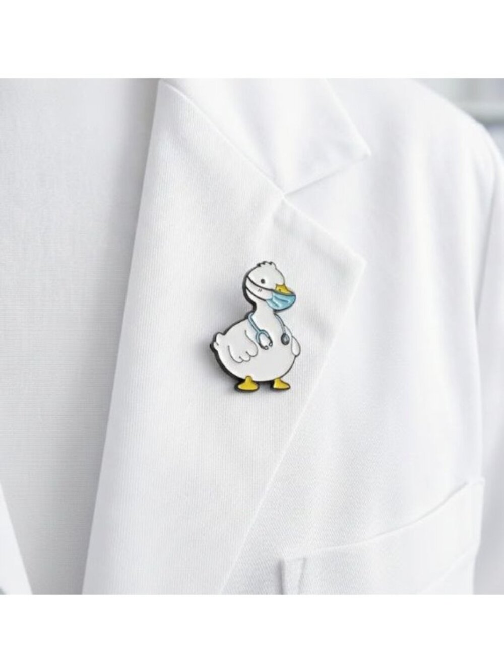 ⭐Doctor Duck Animal Brooch Cute Collectible Enamel Pins Lapel Badge Cartoon New